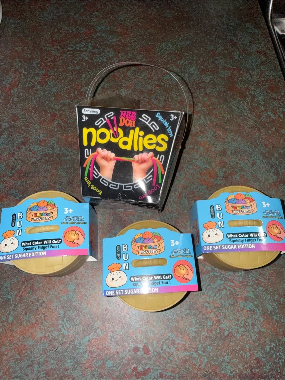 Noodlies Sensory Fidget Set - Yellow & Pink